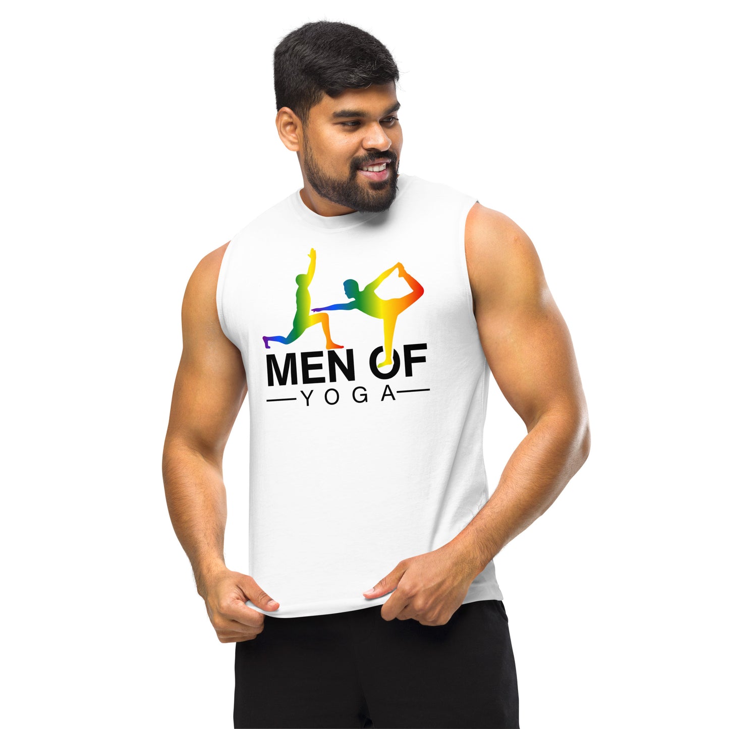 Men of Yoga Rainbow Muscle Shirt